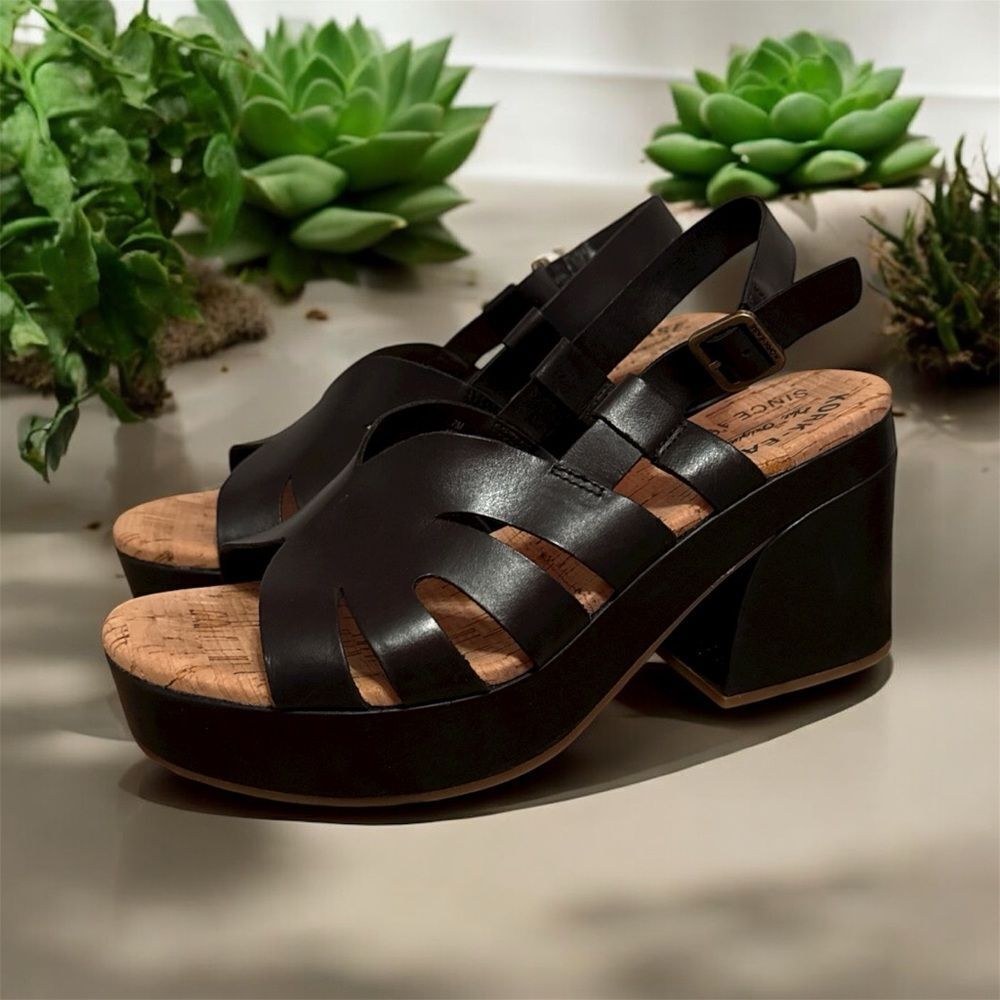 Kork-Ease Paschal Platform Block Heel Sandals - NWOB/Display - 7M